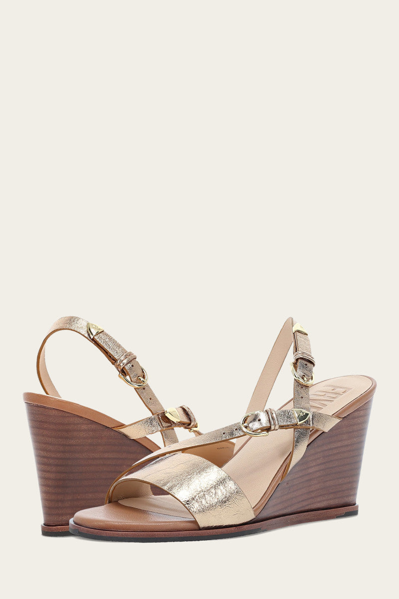 Rachel Buckle Sandal - Dark Gold - Pair