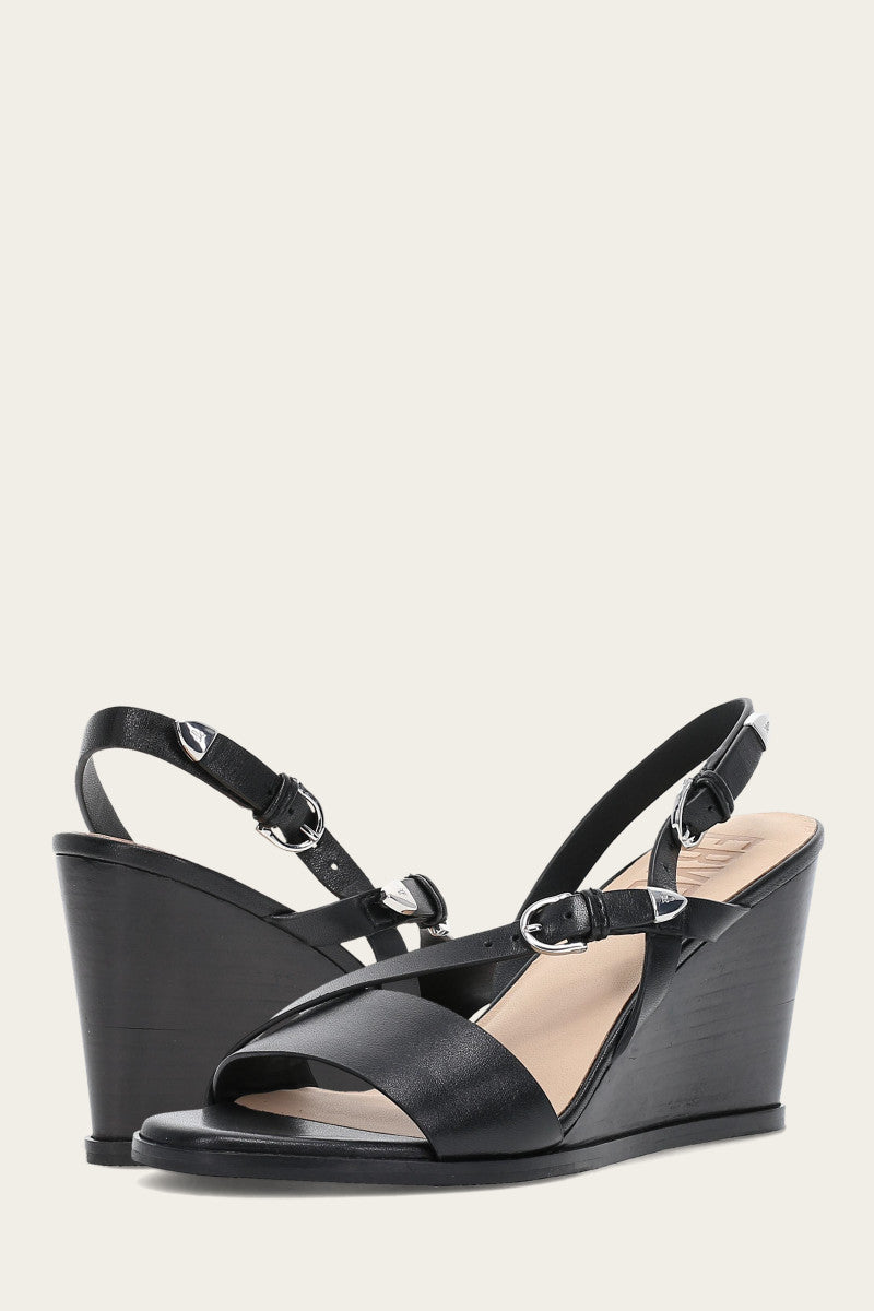 Rachel Buckle Sandal - Black - Pair