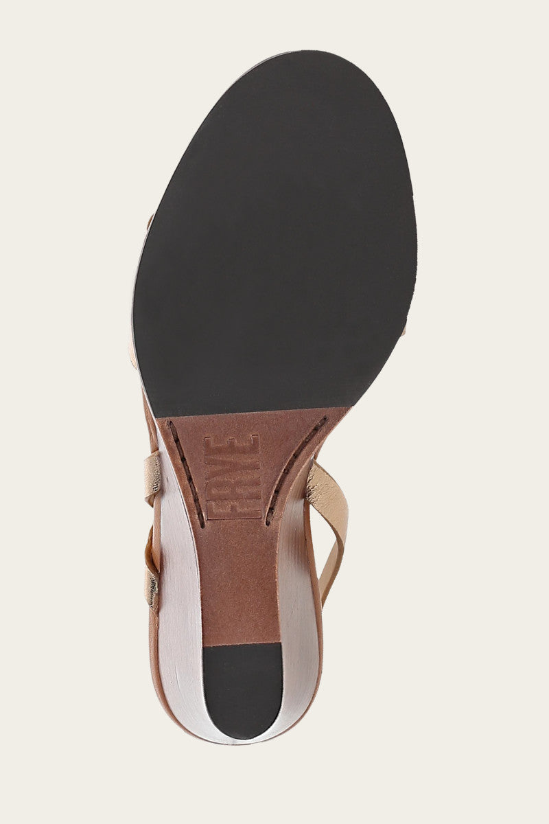 Rachel Buckle Sandal - Dark Gold - Sole