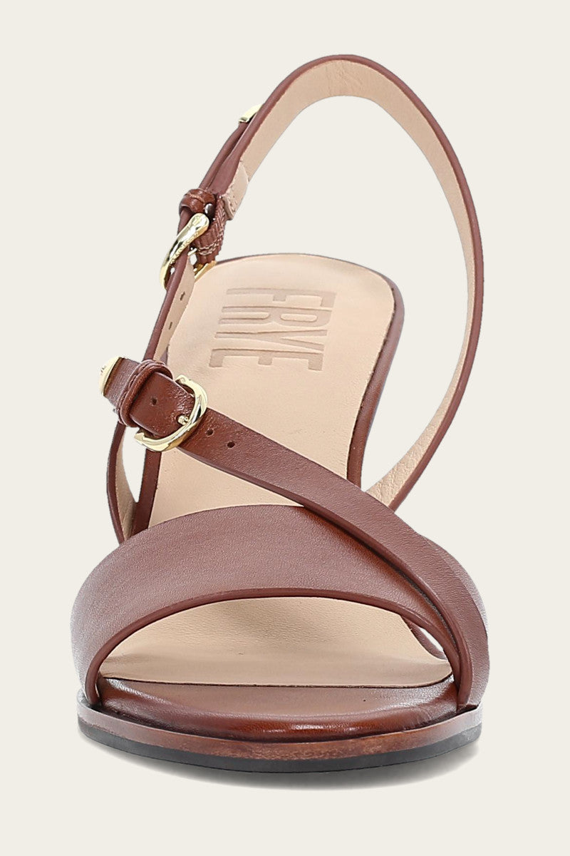 Rachel Buckle Sandal - Cinnamon - Front