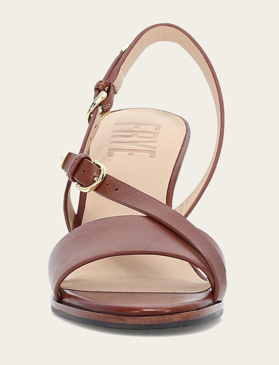 Rachel Buckle Sandal - Cinnamon - Front