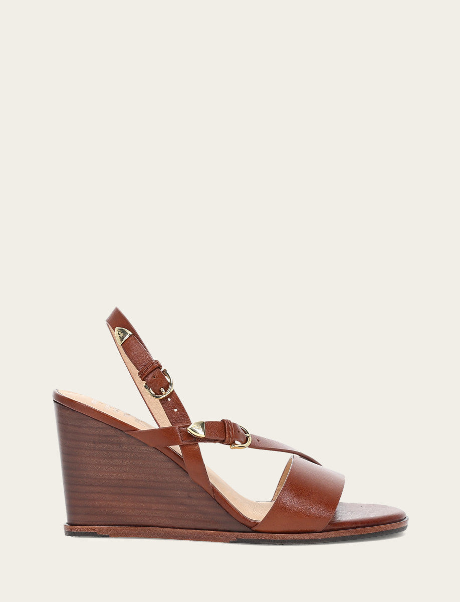 Rachel Buckle Sandal - Cinnamon - Outside