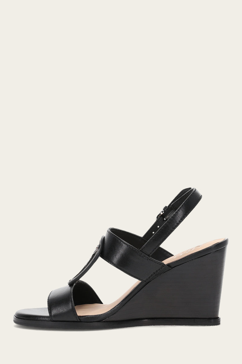 Rachel Logo Sandal - Black - Inside
