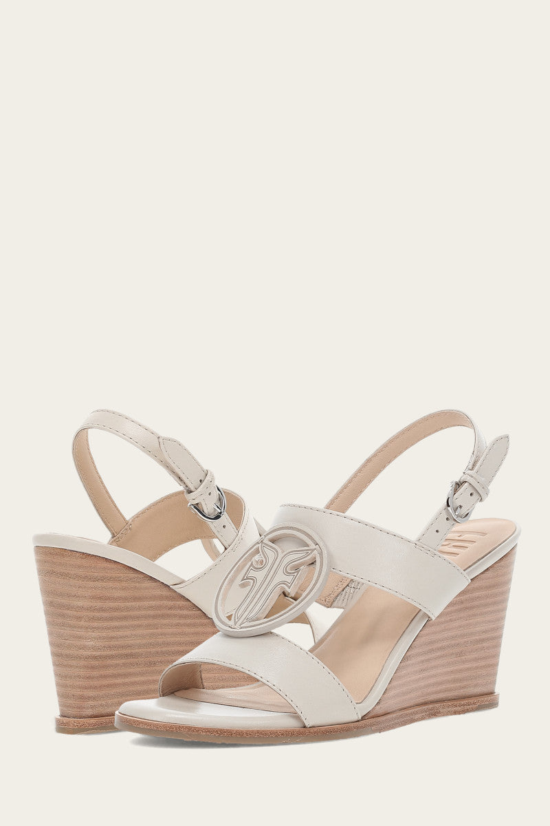 Rachel Logo Sandal - Ivory - Pair