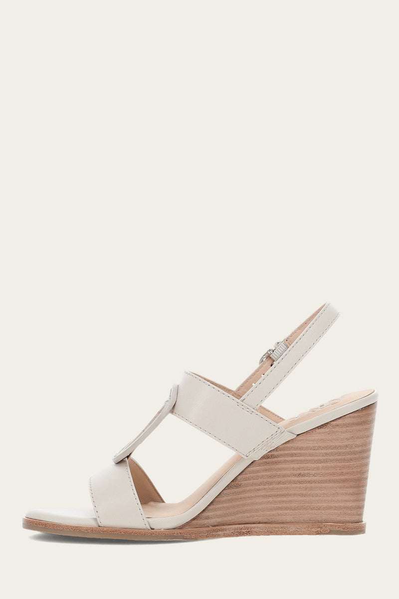 Rachel Logo Sandal - Ivory - Inside