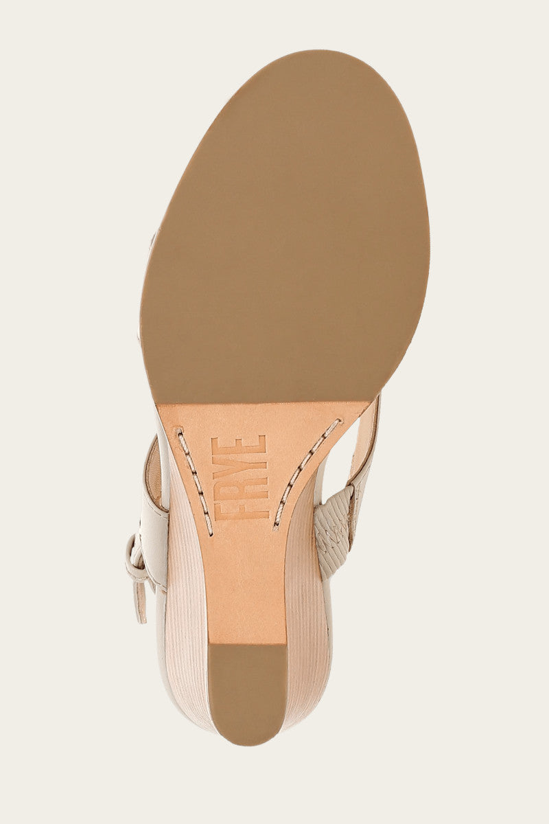 Rachel Logo Sandal - Ivory - Sole