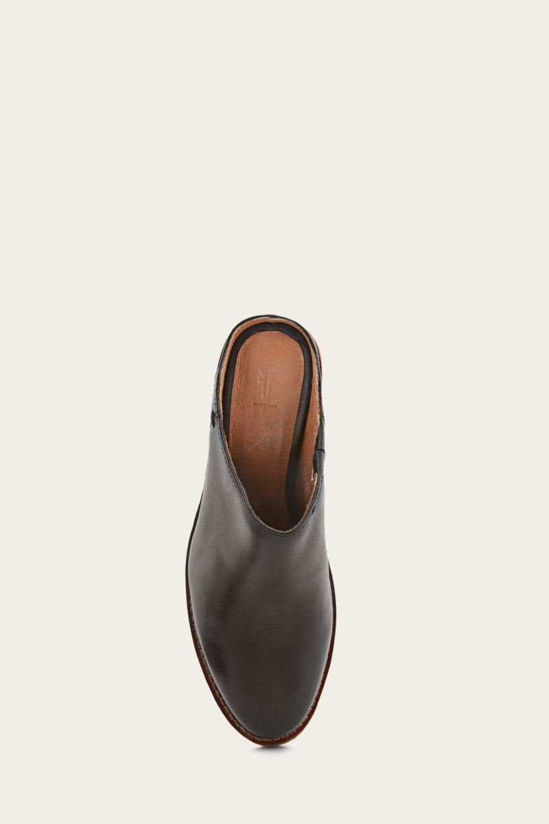 Rosalia Mule - Black - Top Down