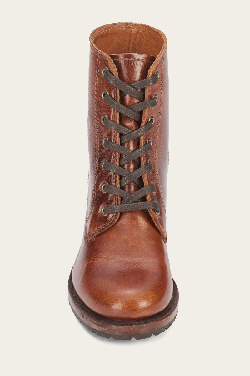 Sabrina 6G Lace Up - Cognac - Front