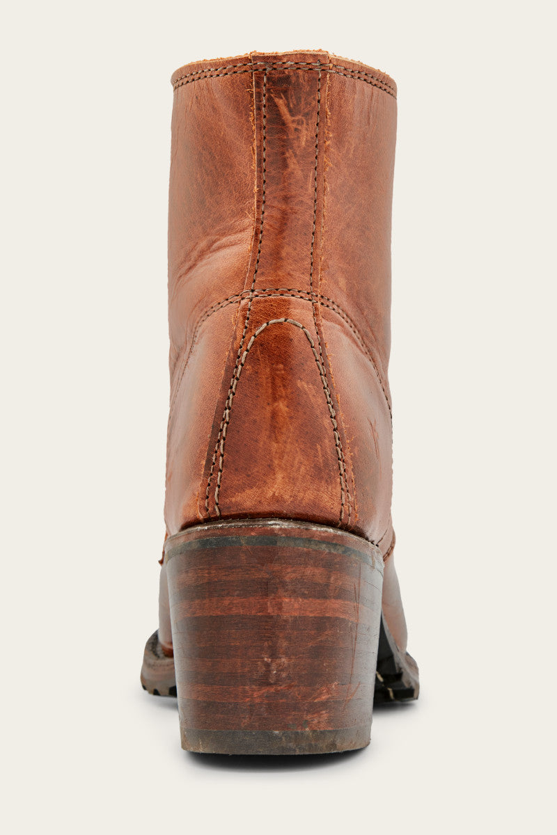Sabrina 6G Lace Up - Cognac - Back