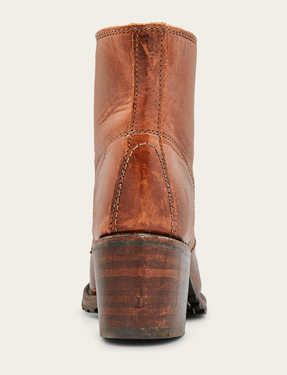 Sabrina 6G Lace Up - Cognac - Back