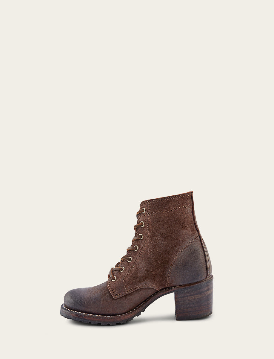 Sabrina 6G Lace Up - Dark Brown - Inside