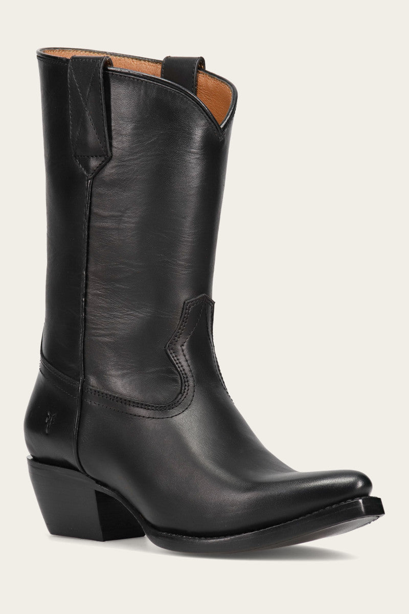 Sacha Mid Pull On - Black - Hero