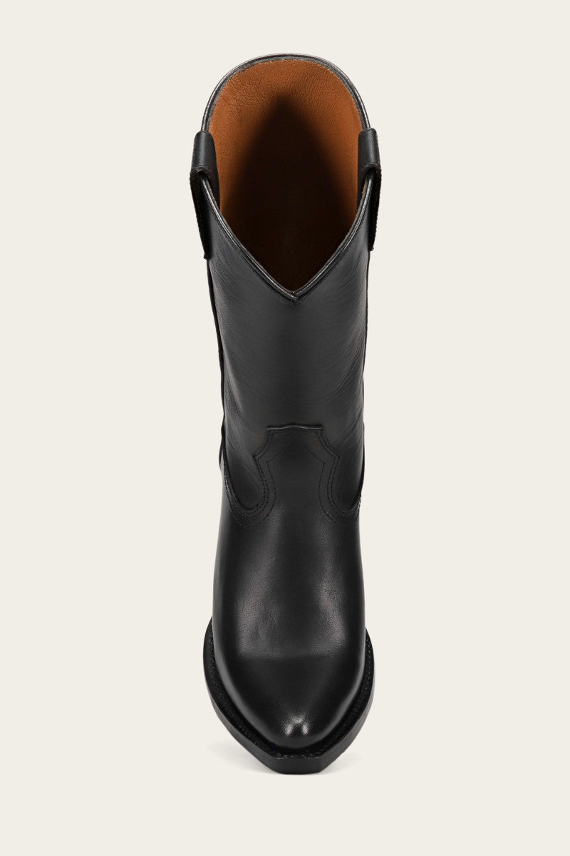 Sacha Mid Pull On - Black - Top Down