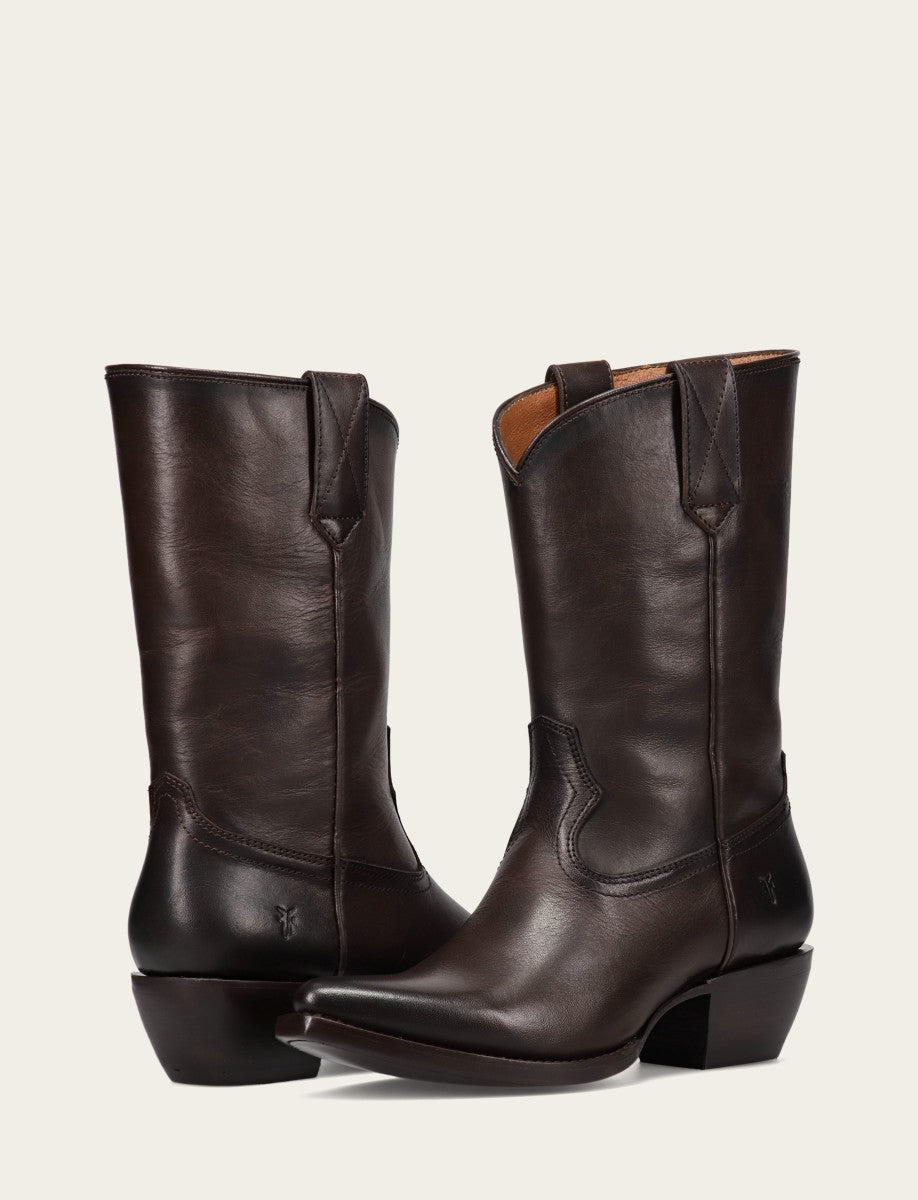 Sacha Mid Pull On - Chocolate - Pair
