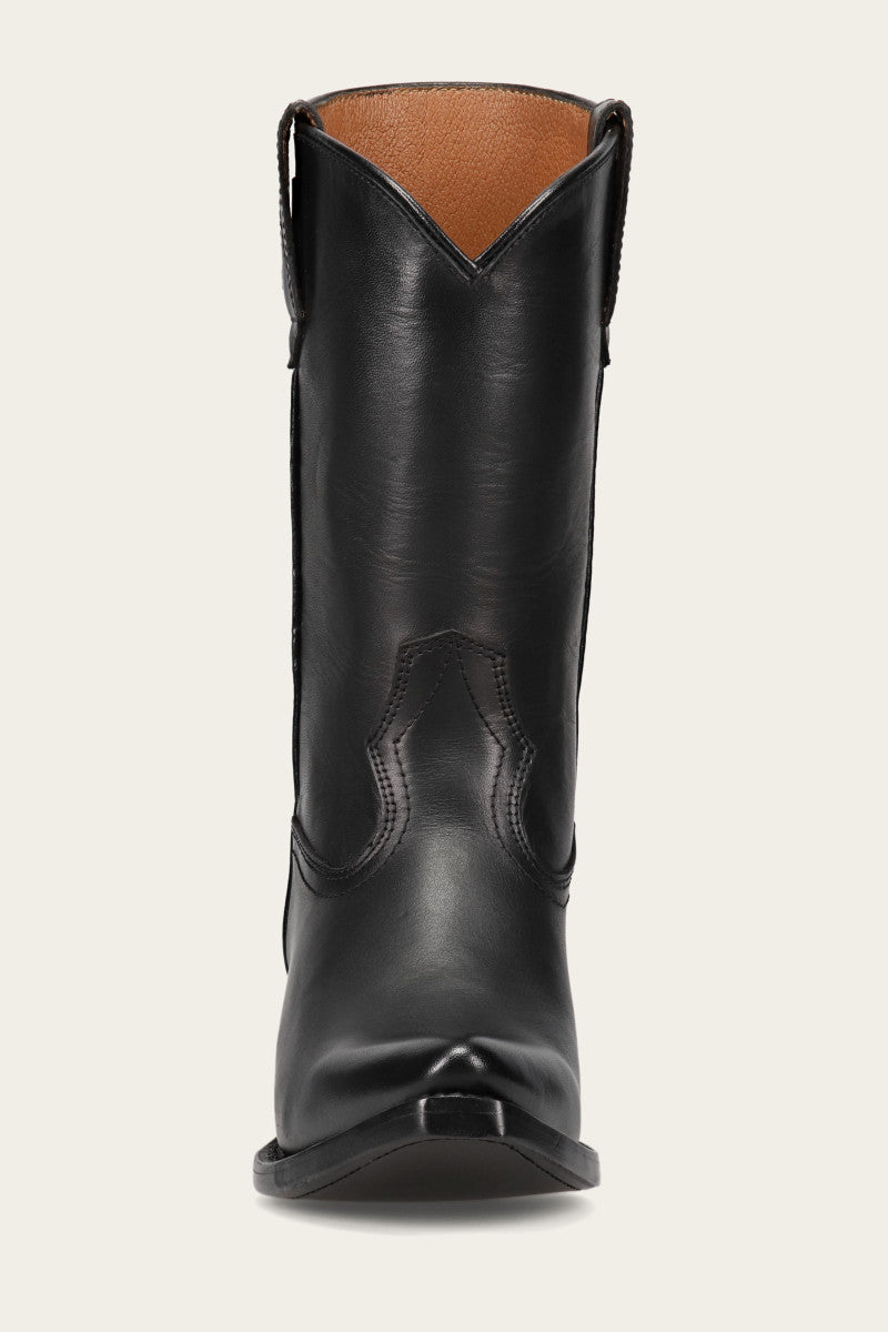 Sacha Mid Pull On - Black - Front
