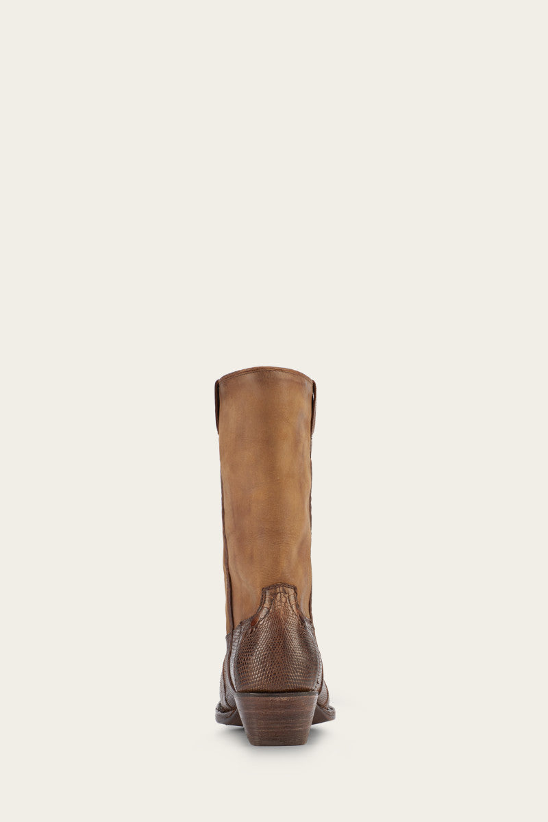 Sacha Mid Pull On - Brown - Back
