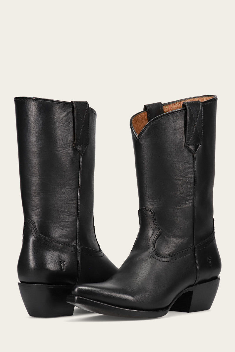 Sacha Mid Pull On - Black - Pair