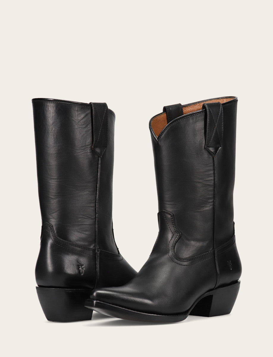 Sacha Mid Pull On - Black - Pair