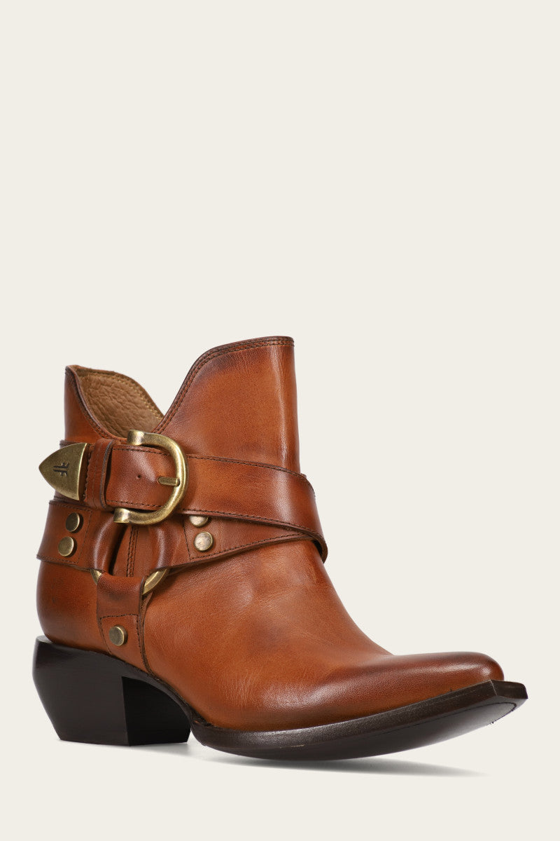 Sacha Multi Strap Bootie - Caramel - Hero