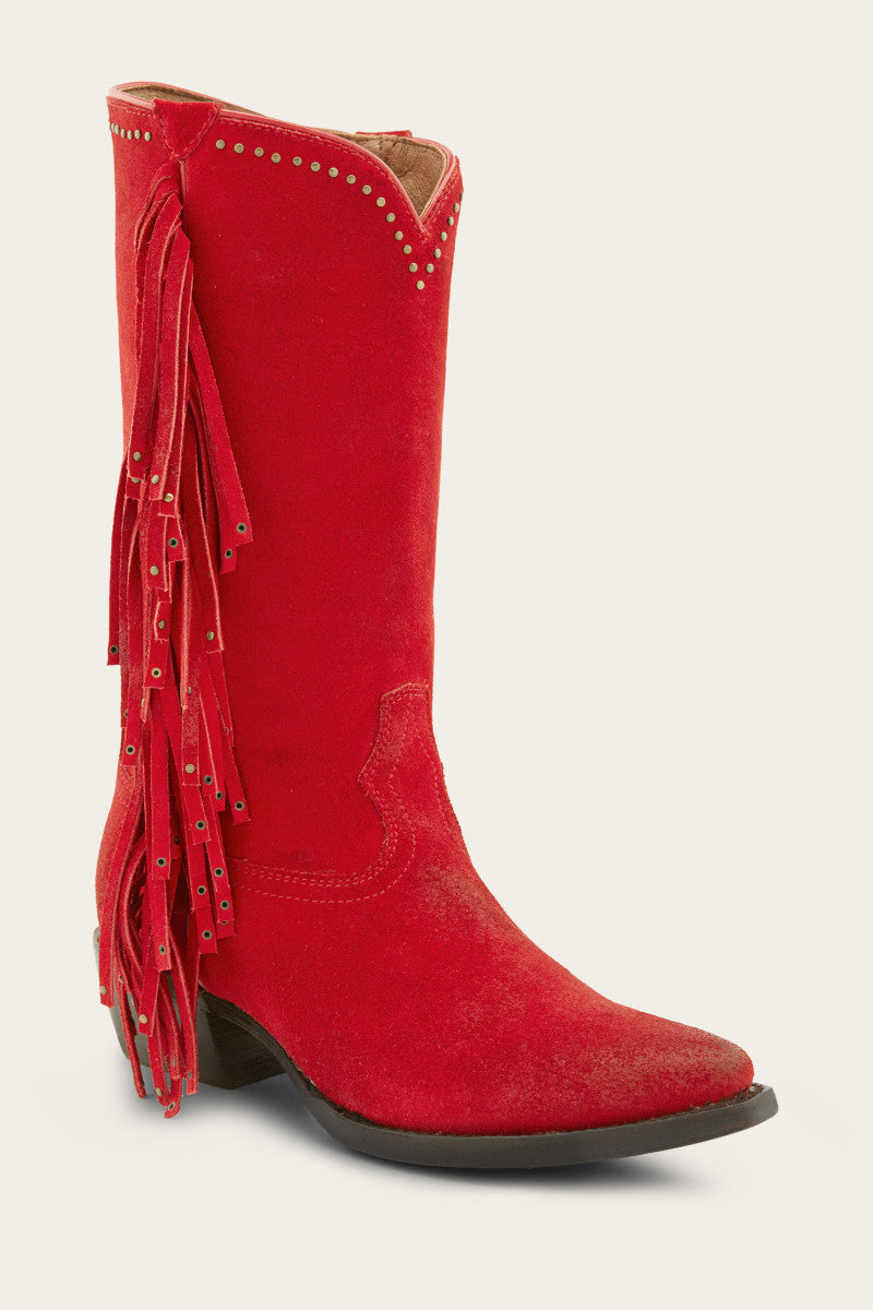 Sacha Tall Fringe - Red - Hero