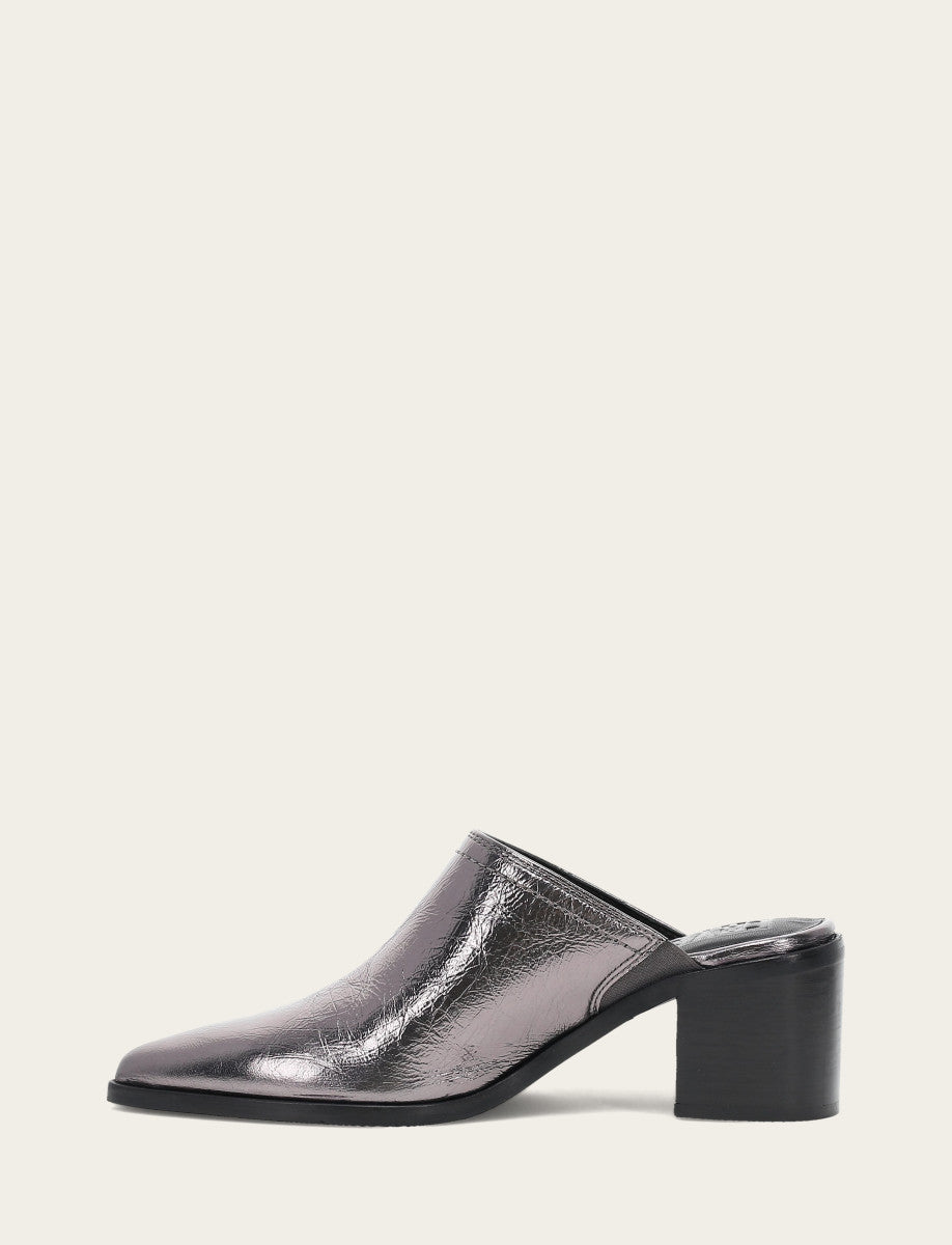 Sadie Mule - Pewter - Inside