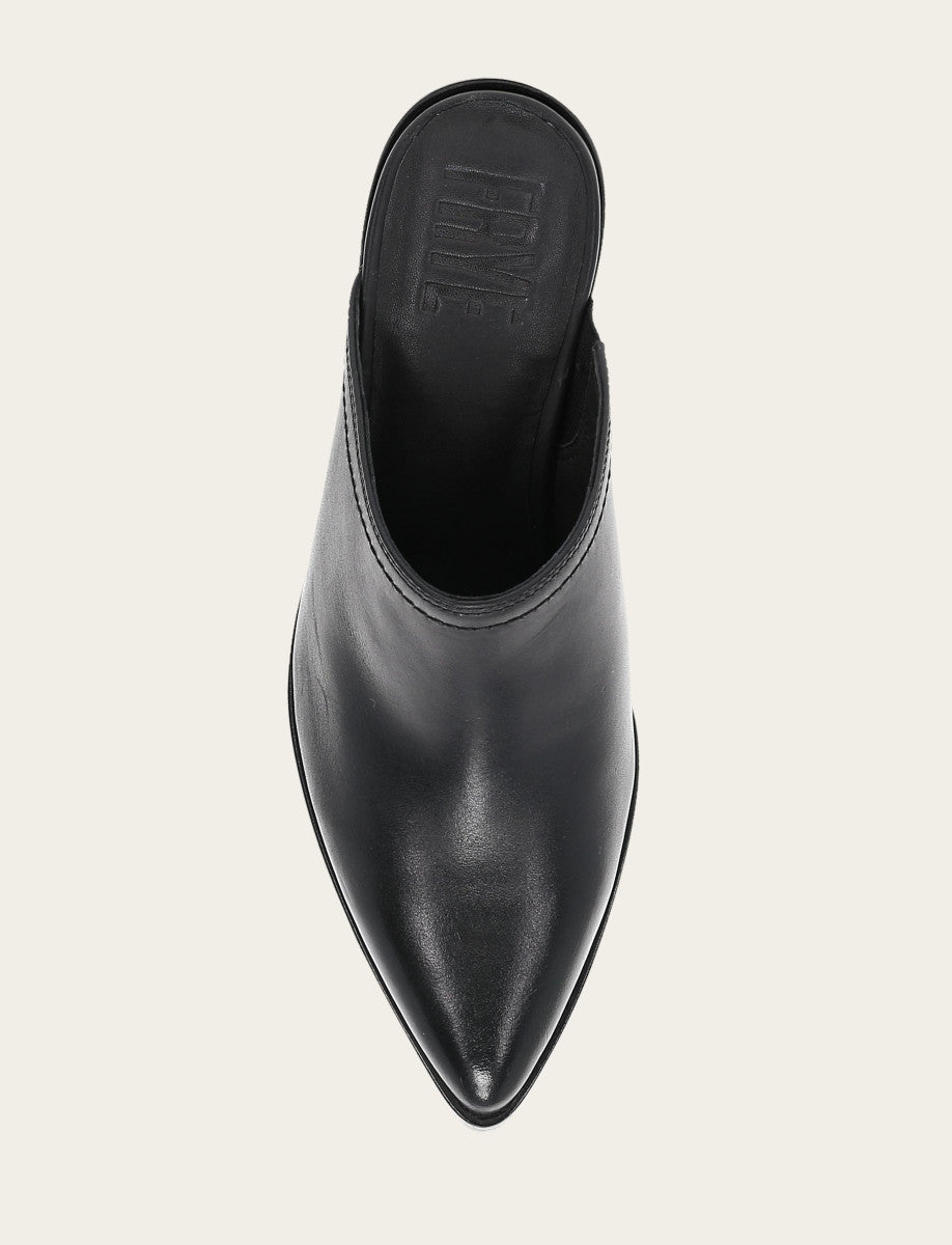 Sadie Mule - Black - Top Down