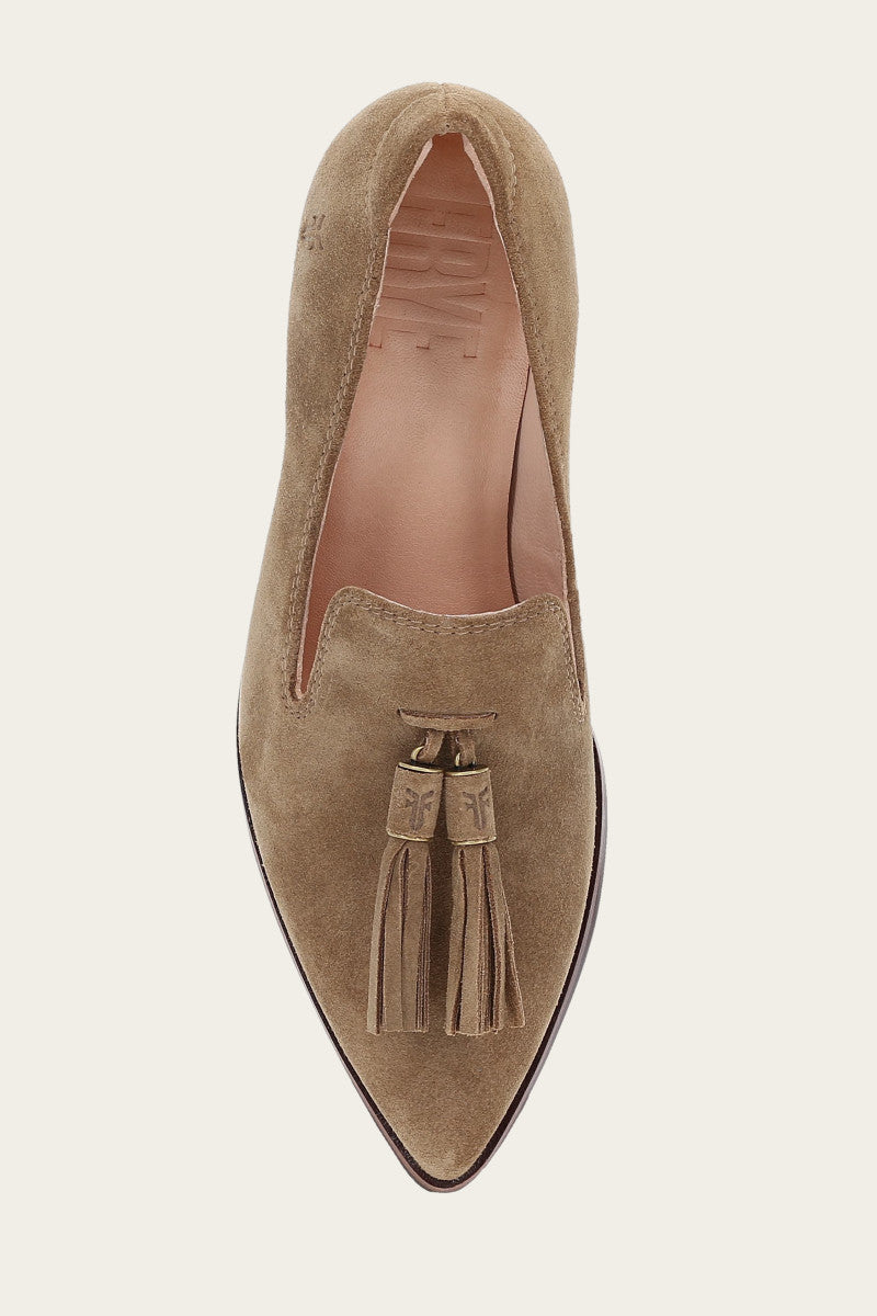 Sadie Venetian Tassel - Almond - Top Down