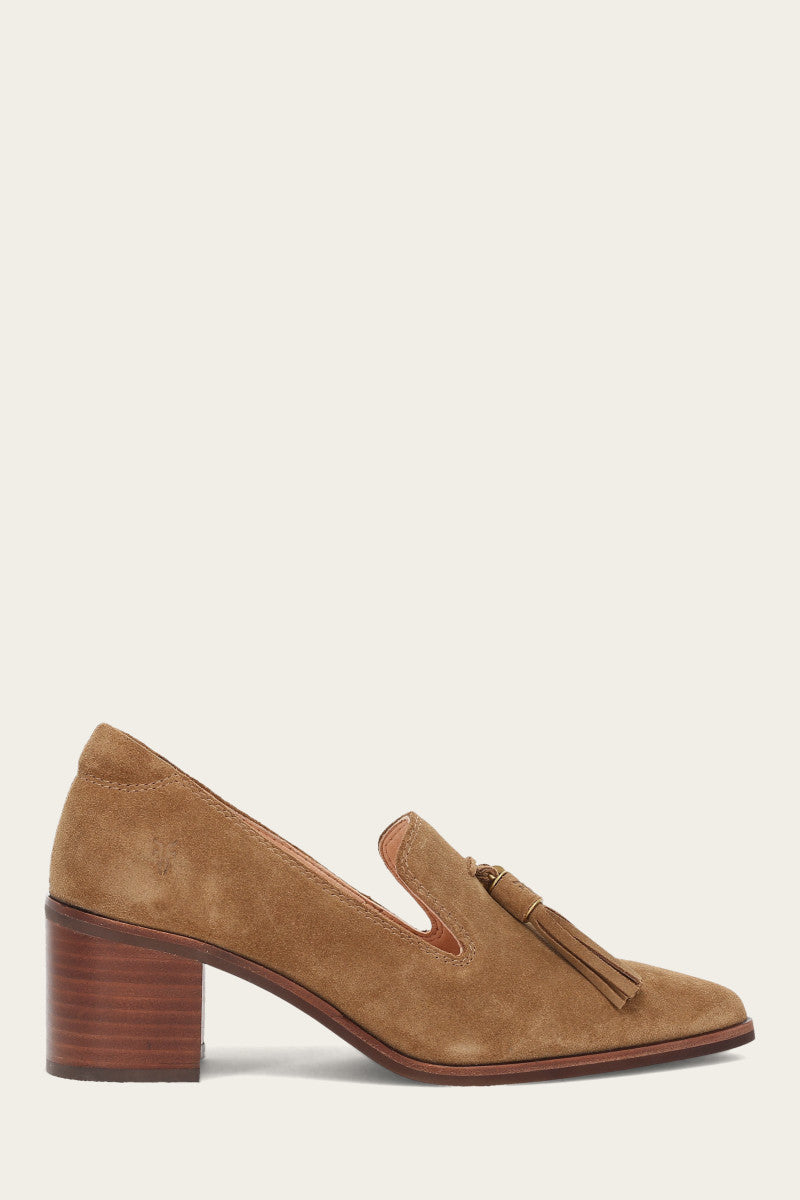 Sadie Venetian Tassel - Almond - Outside