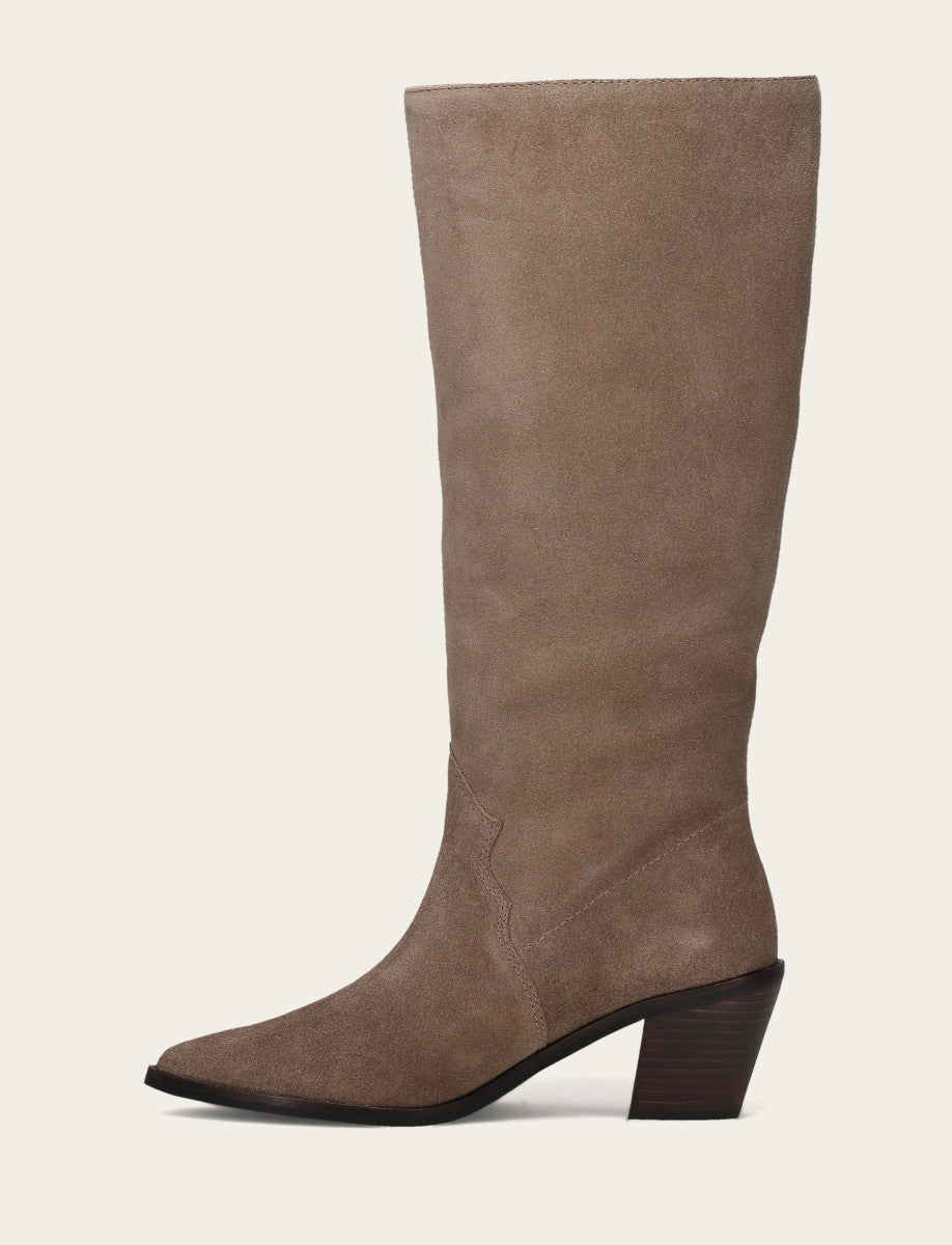 Sara Slouchy - Dark Taupe - Inside