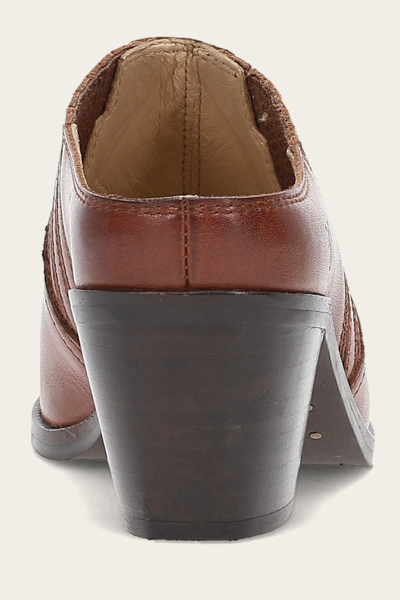 Sara Western Mule - Cinnamon - Back