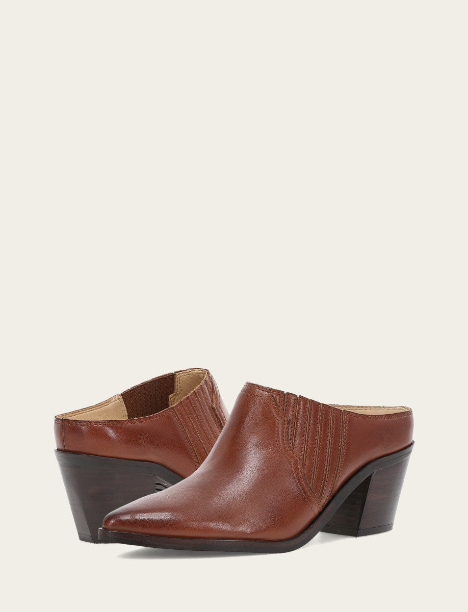 Sara Western Mule - Cinnamon - Pair