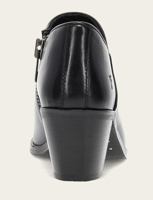 Sara Western Shootie - Black - Back