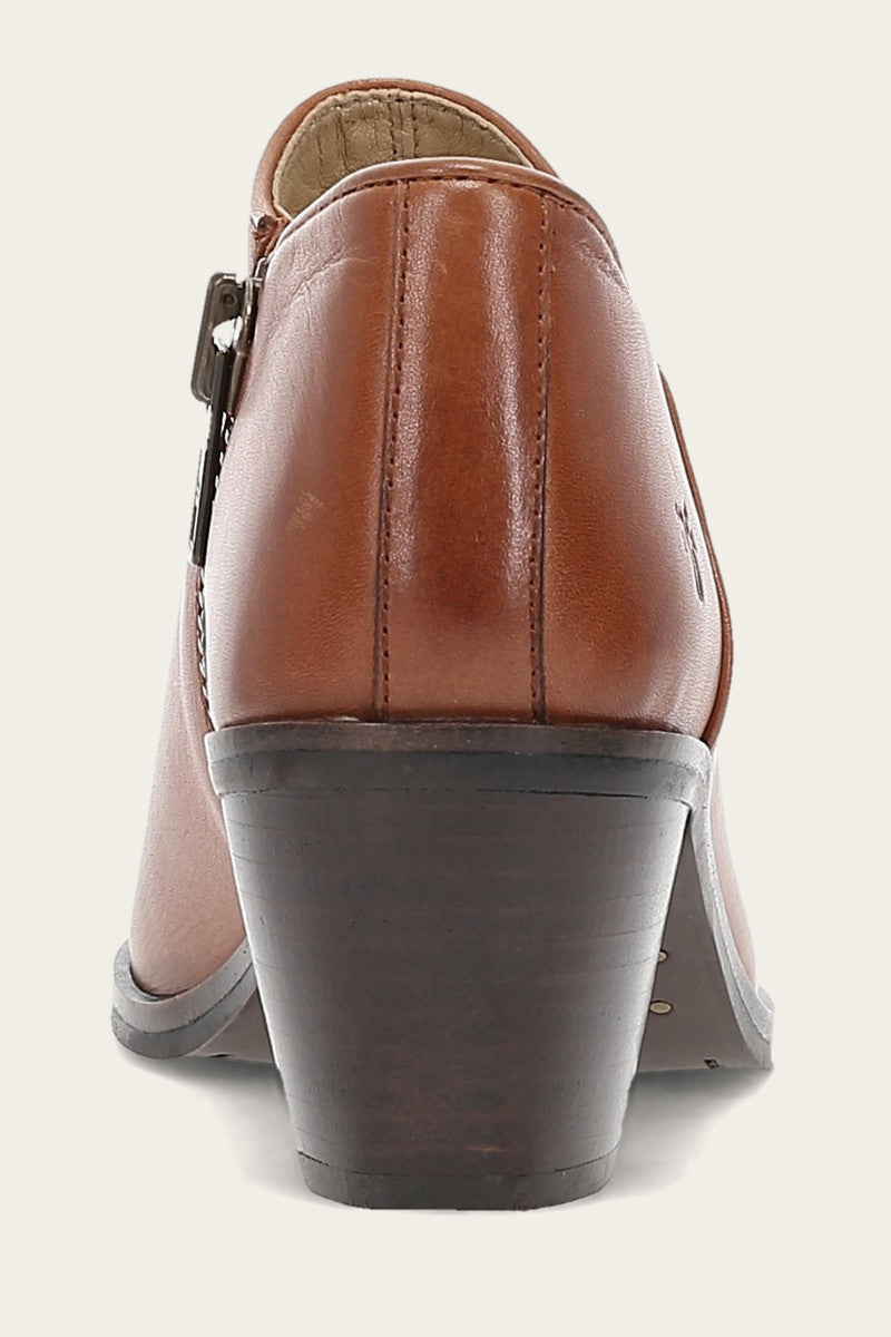 Sara Western Shootie - Cinnamon - Back