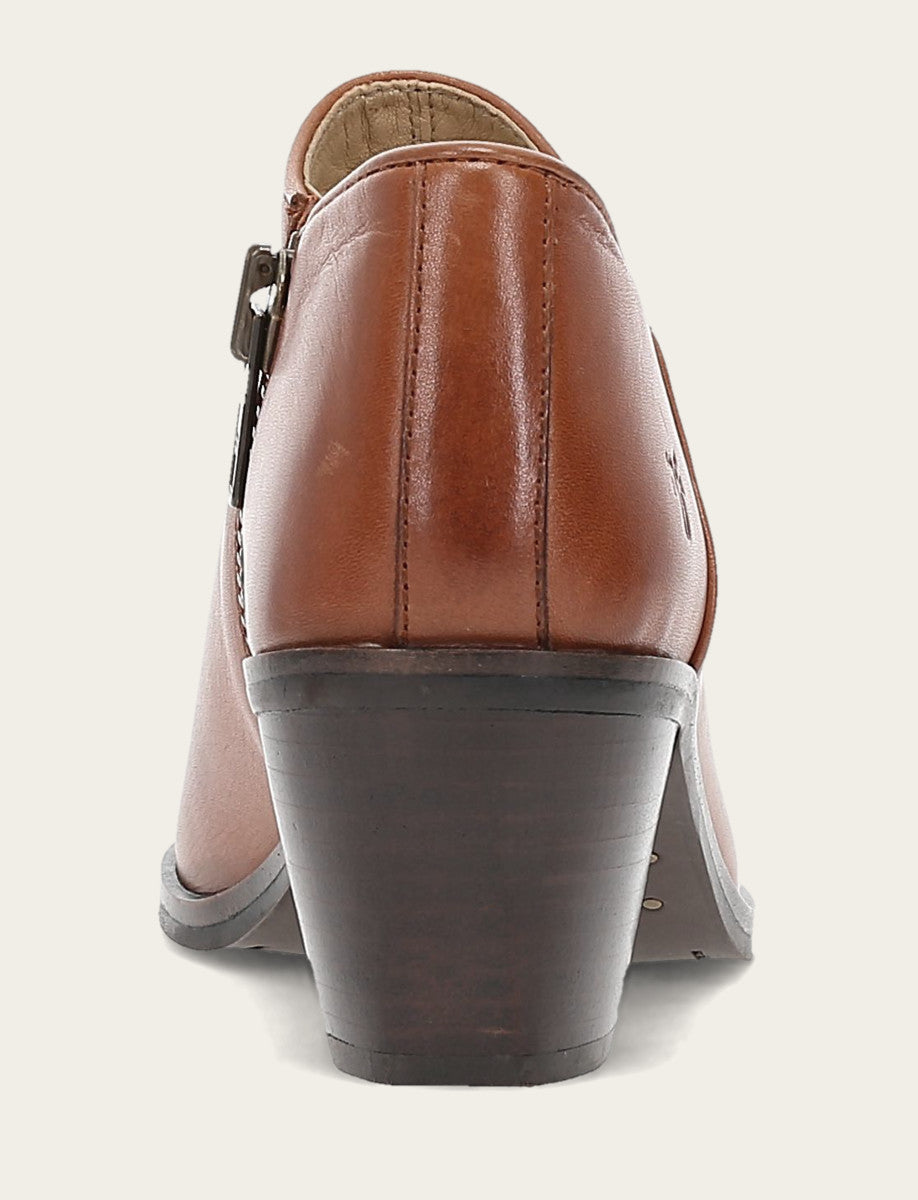 Sara Western Shootie - Cinnamon - Back