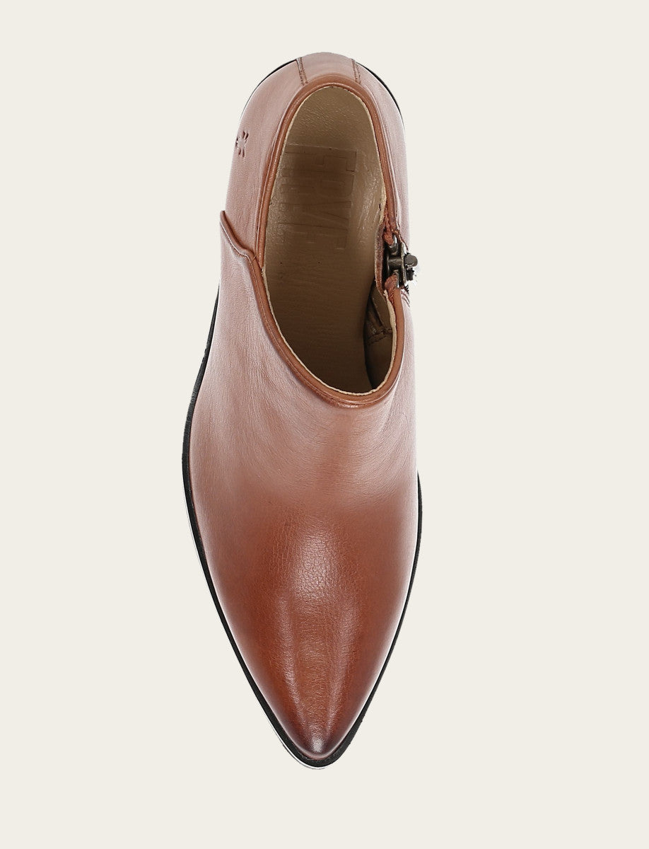 Sara Western Shootie - Cinnamon - Top Down