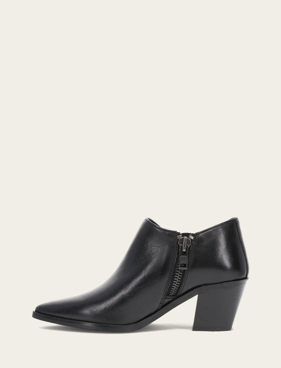 Sara Western Shootie - Black - Inside