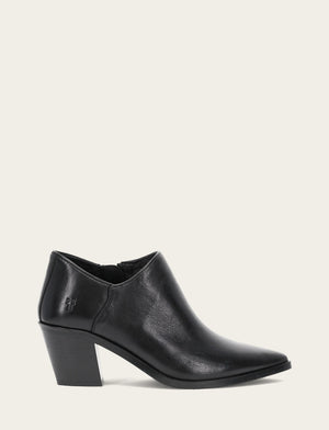 Sara Western Shootie - Black - Outside