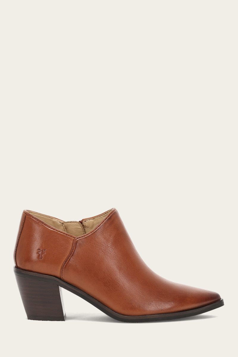 Sara Western Shootie - Cinnamon - Outside
