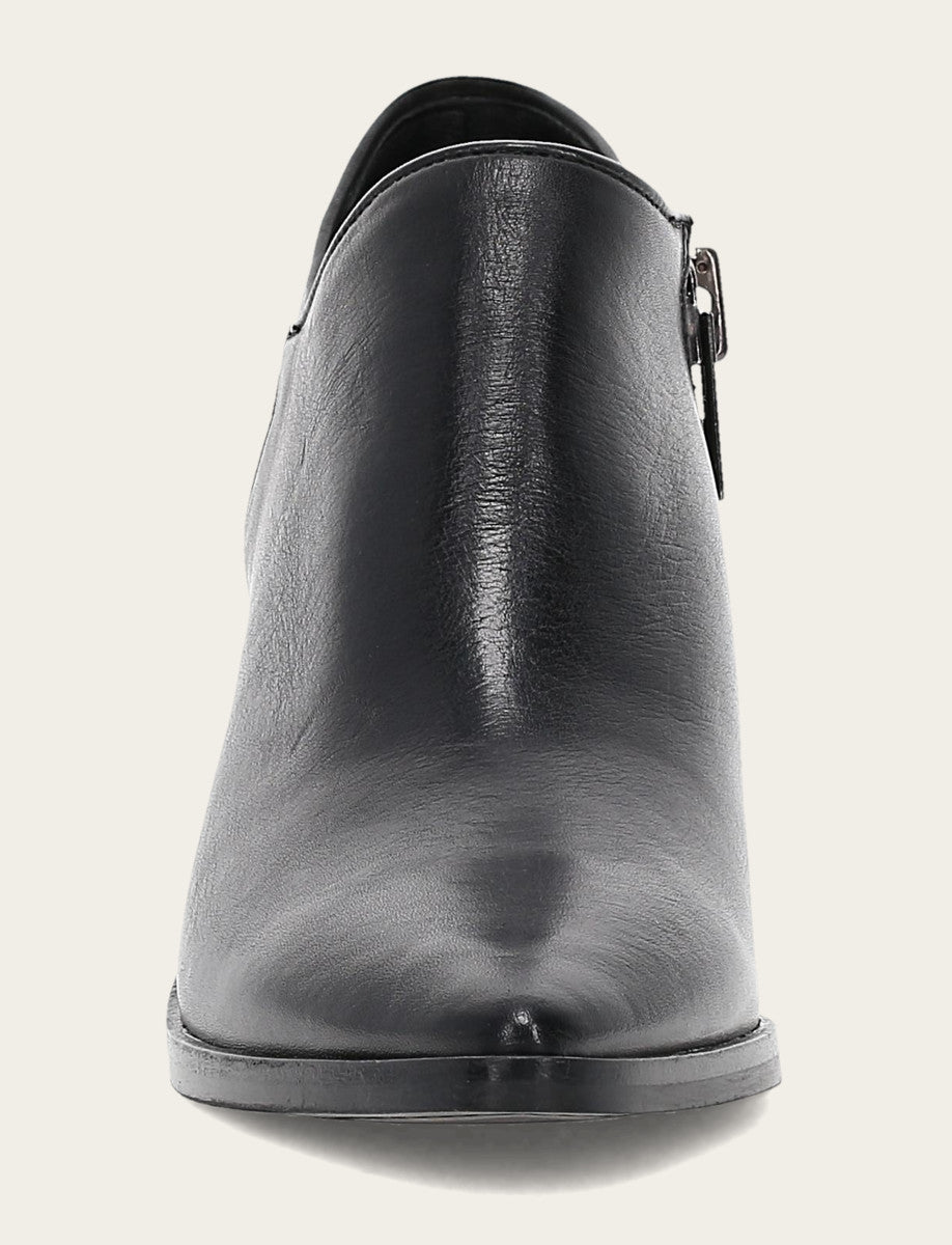 Sara Western Shootie - Black - Front