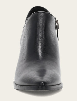 Sara Western Shootie - Black - Front