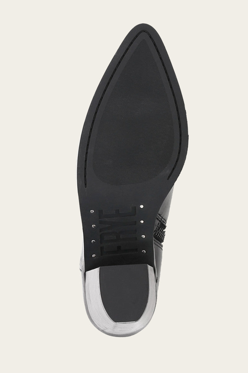 Sara Western Shootie - Black - Sole