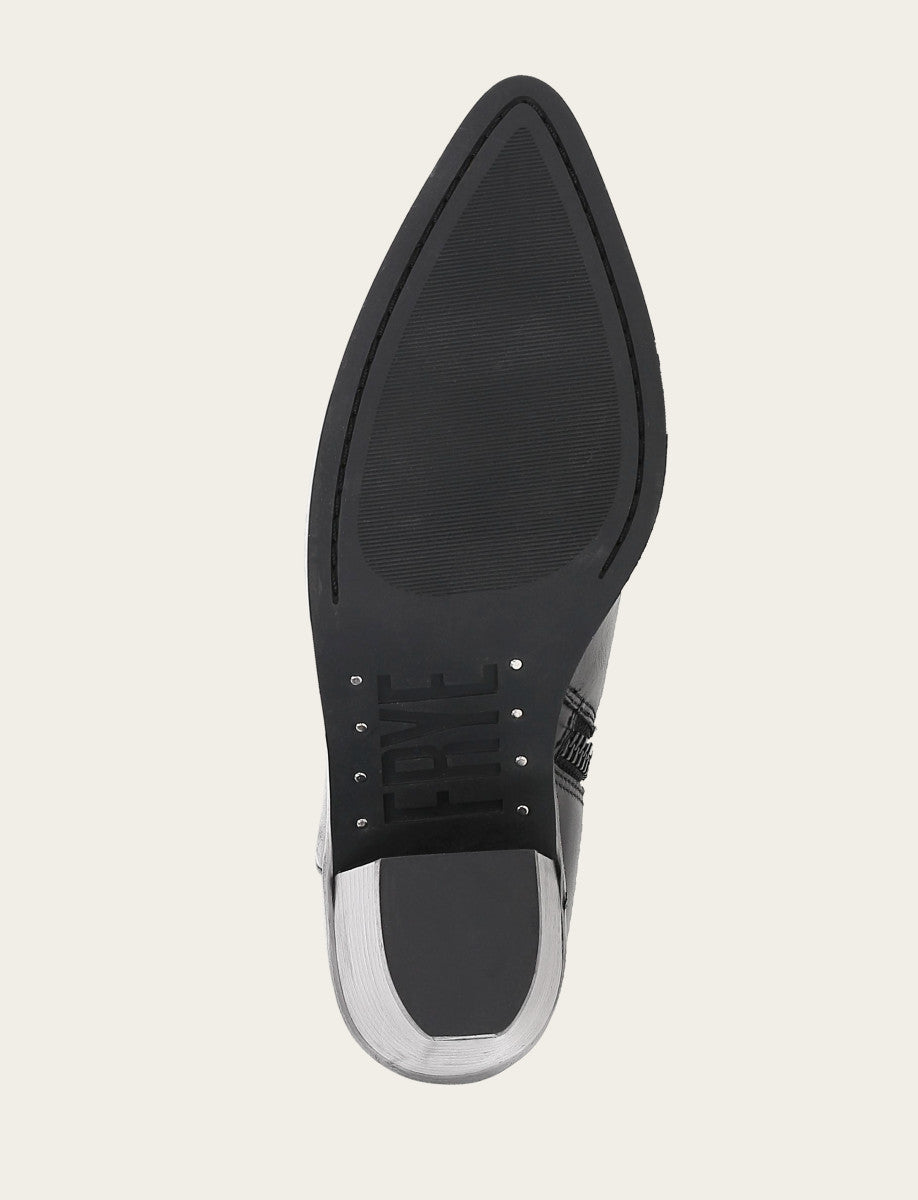 Sara Western Shootie - Black - Sole