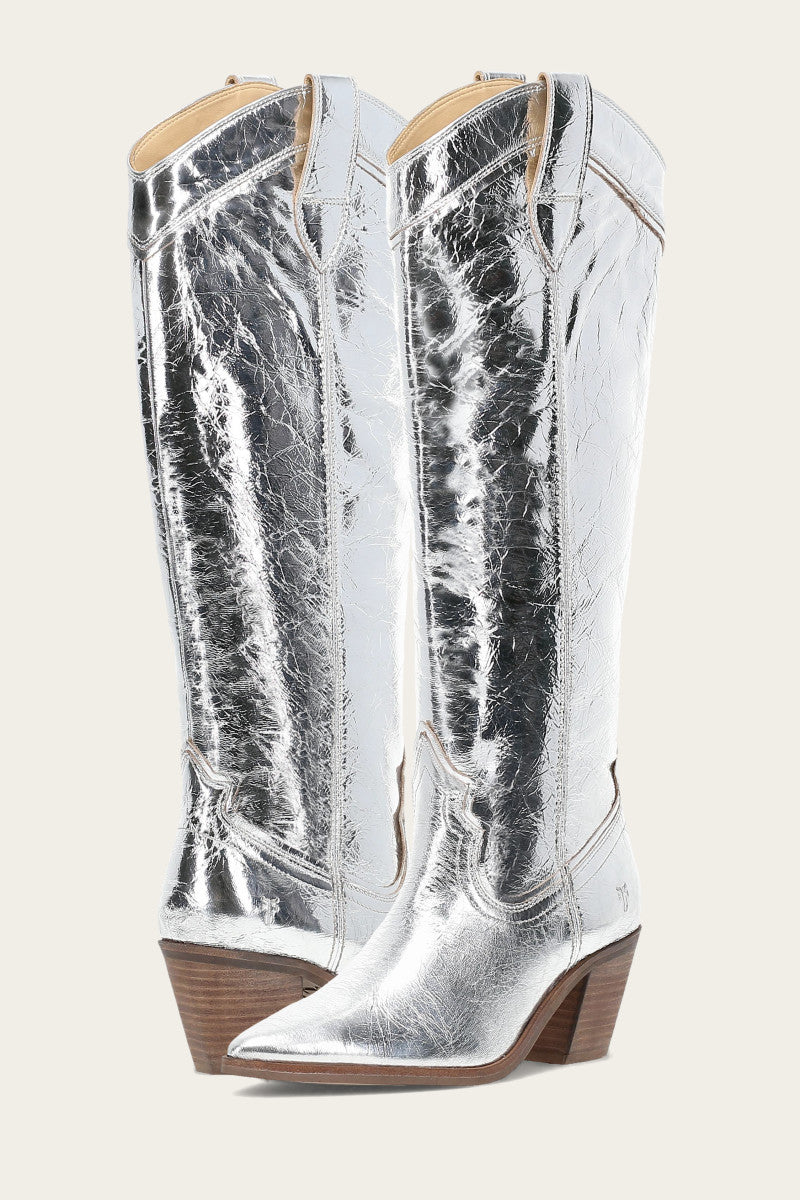 Sara Western Tall - Silver - Pair