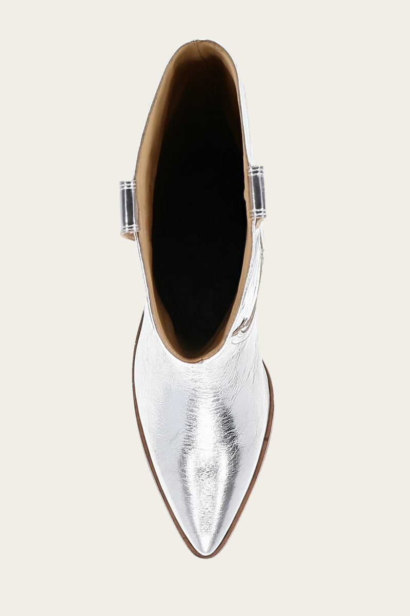 Sara Western Tall - Silver - Top Down