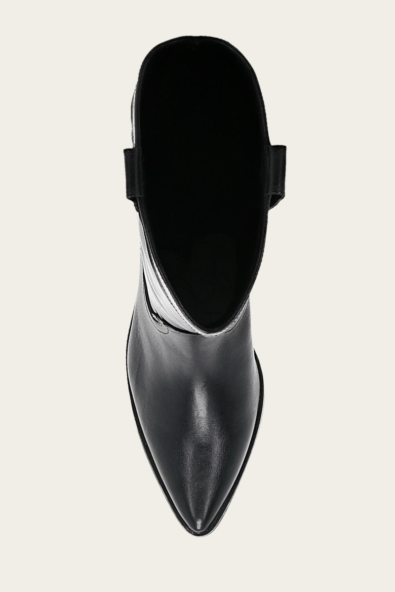 Sara Western Tall - Black - Top Down