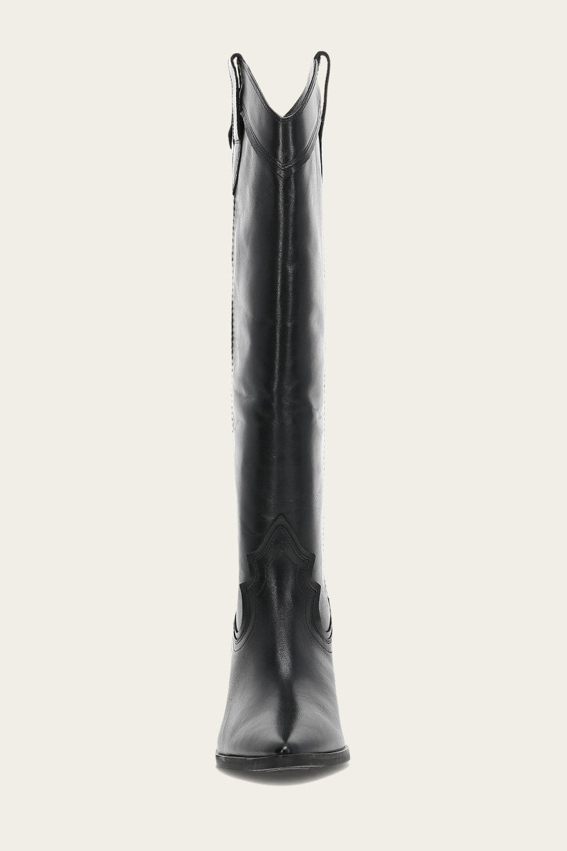 Sara Western Tall - Black - Front