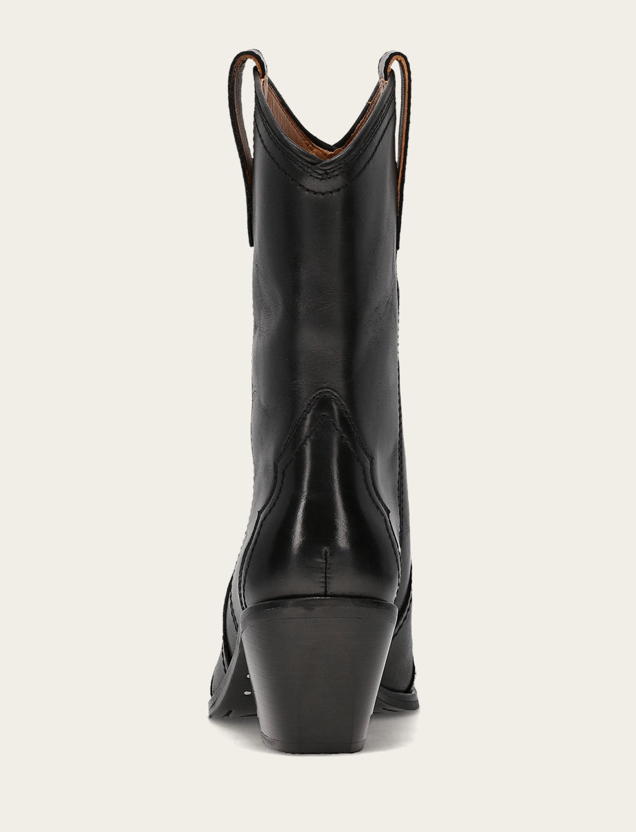 Sara Wingtip Stud - Black - Back