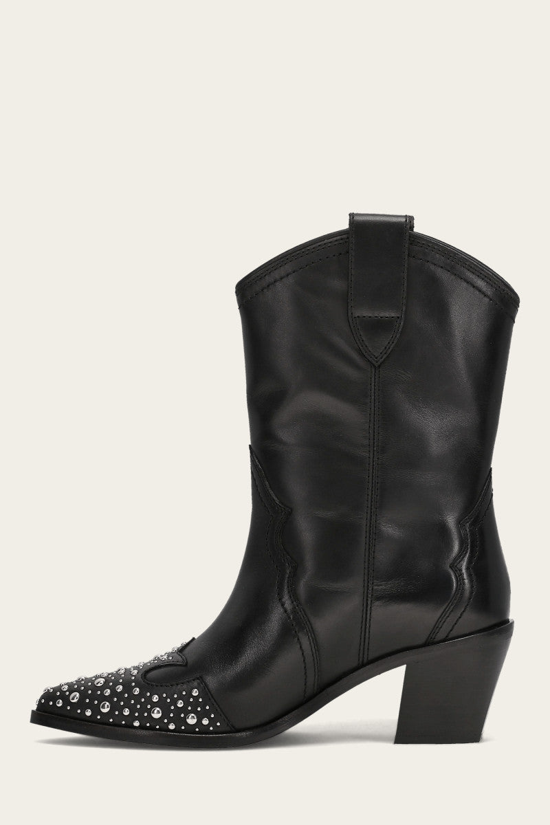 Sara Wingtip Stud - Black - Inside