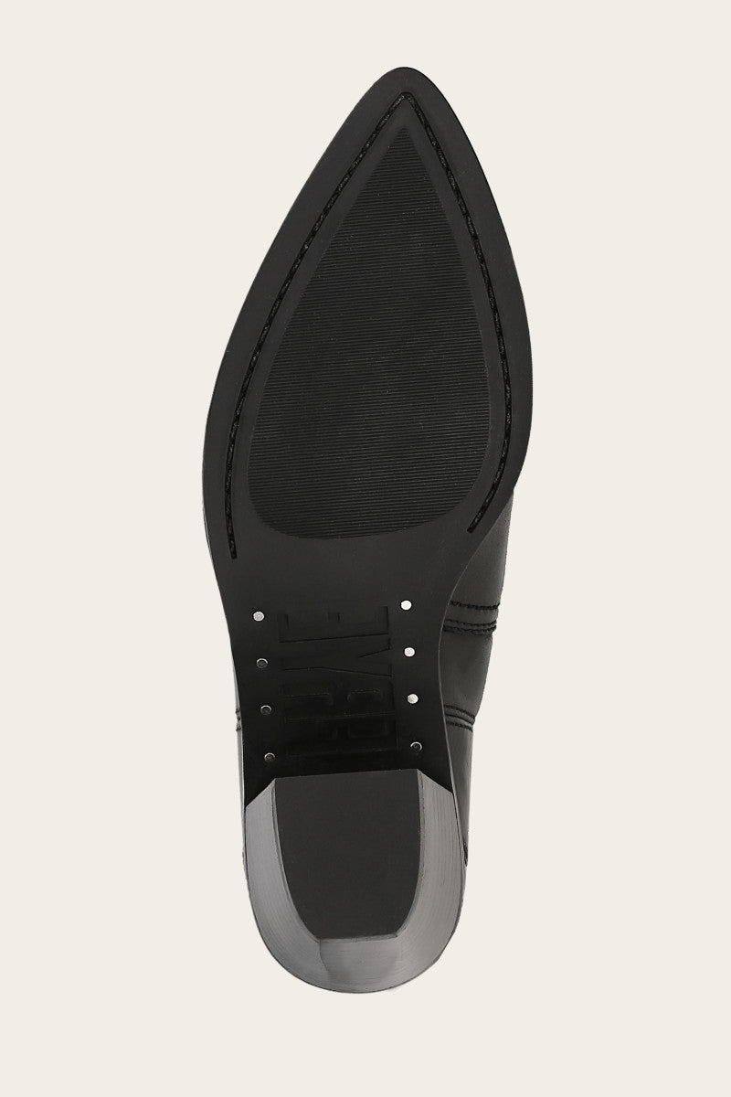 Sara Wingtip Stud - Black - Sole