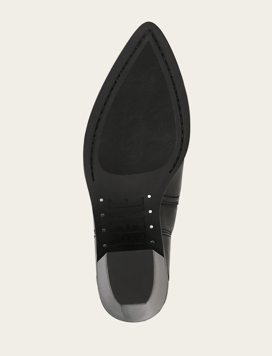 Sara Wingtip Stud - Black - Sole